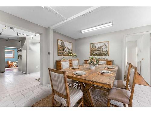 5060 49 Avenue, Stavely, AB - Indoor Photo Showing Dining Room