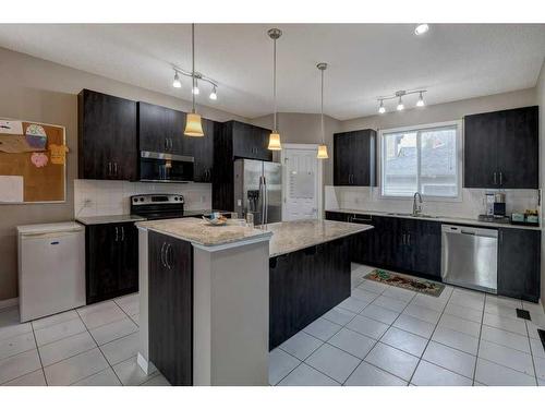 108 Skyview Springs Manor Ne, Calgary, AB - Indoor Photo Showing Kitchen With Stainless Steel Kitchen With Upgraded Kitchen