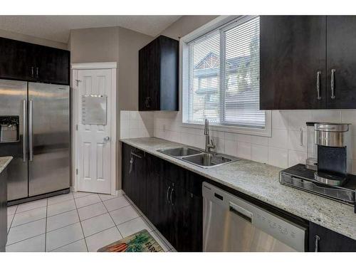 108 Skyview Springs Manor Ne, Calgary, AB - Indoor Photo Showing Kitchen With Stainless Steel Kitchen With Double Sink