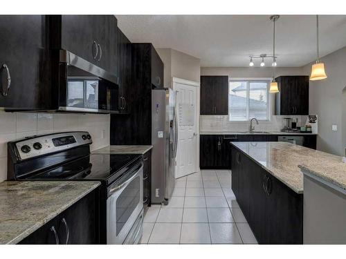 108 Skyview Springs Manor Ne, Calgary, AB - Indoor Photo Showing Kitchen With Stainless Steel Kitchen With Double Sink