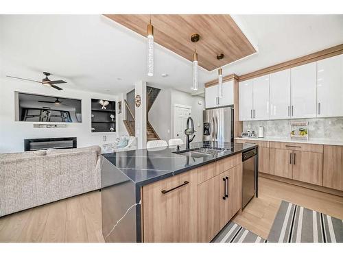 117 Saddlecrest Crescent Ne, Calgary, AB - Indoor Photo Showing Kitchen With Upgraded Kitchen