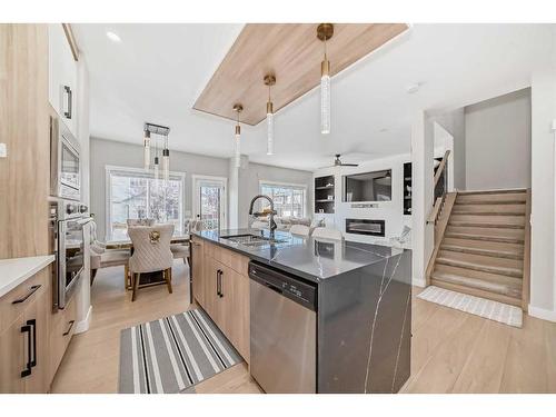 117 Saddlecrest Crescent Ne, Calgary, AB - Indoor Photo Showing Kitchen With Upgraded Kitchen