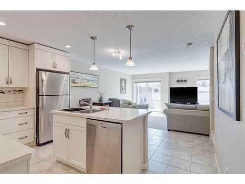 61 Chaparral Valley Gardens Se, Calgary, AB - Indoor Photo Showing Kitchen With Double Sink