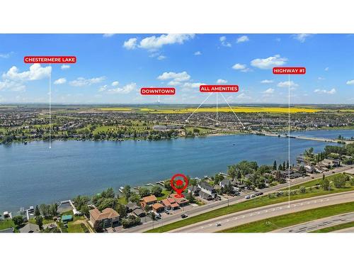 239 East Chestermere Drive, Chestermere, AB - Outdoor With Body Of Water With View