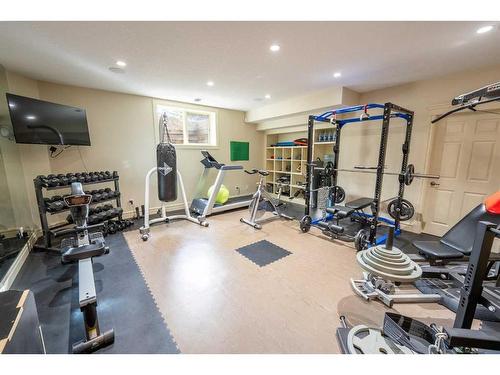 51 Country Lane Terrace, Rural Rocky View County, AB - Indoor Photo Showing Gym Room