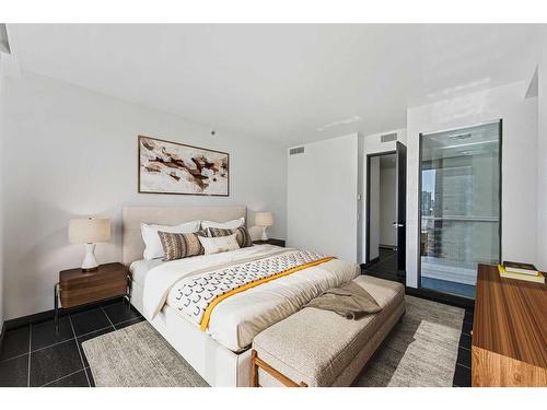 1608-108 9 Avenue Sw, Calgary, AB - Indoor Photo Showing Bedroom