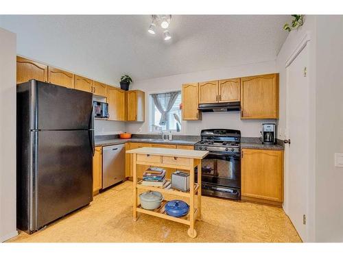 59 Rivercrest Circle Se, Calgary, AB - Indoor Photo Showing Kitchen With Double Sink