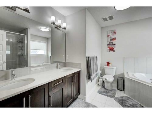 61 Saddlestone Park Ne, Calgary, AB - Indoor Photo Showing Bathroom