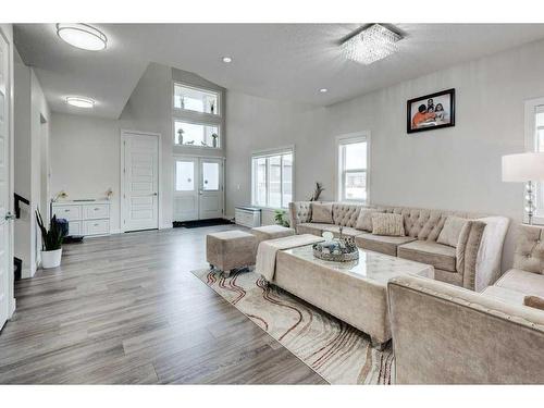 61 Saddlestone Park Ne, Calgary, AB - Indoor Photo Showing Living Room