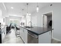 1401-42 Cranbrook Gardens Se, Calgary, AB  - Indoor Photo Showing Kitchen With Double Sink With Upgraded Kitchen 