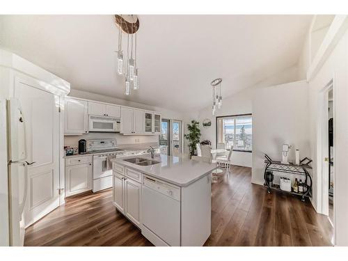 182 Panatella Circle Nw, Calgary, AB - Indoor Photo Showing Kitchen With Double Sink