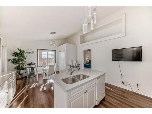 182 Panatella Circle Nw, Calgary, AB - Indoor Photo Showing Kitchen With Double Sink