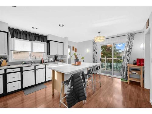 3323 Temple Way Ne, Calgary, AB - Indoor Photo Showing Kitchen With Double Sink