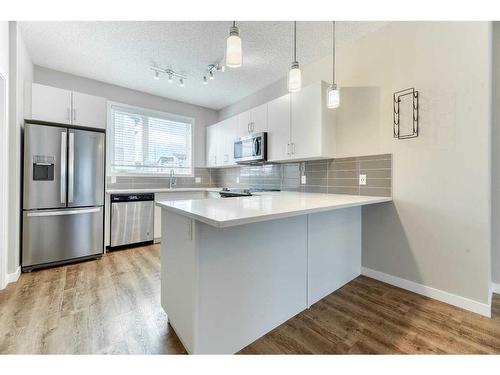 221 Redstone Boulevard Ne, Calgary, AB - Indoor Photo Showing Kitchen With Stainless Steel Kitchen With Upgraded Kitchen