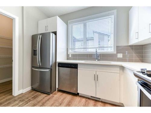 221 Redstone Boulevard Ne, Calgary, AB - Indoor Photo Showing Kitchen With Stainless Steel Kitchen