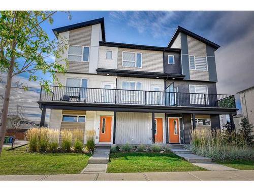 221 Redstone Boulevard Ne, Calgary, AB - Outdoor With Balcony With Facade