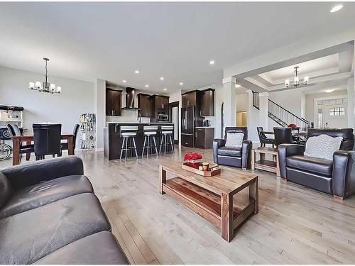 116 Cranarch Crescent Se, Calgary, AB - Indoor Photo Showing Living Room