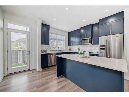 126 Sage Meadows Gardens Nw, Calgary, AB - Indoor Photo Showing Kitchen With Upgraded Kitchen