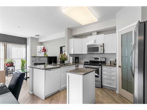 2345-151 Country Village Road Ne, Calgary, AB - Indoor Photo Showing Kitchen With Stainless Steel Kitchen