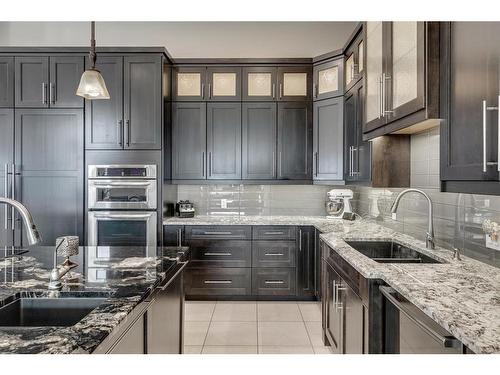 16159 265 Avenue West, Rural Foothills County, AB - Indoor Photo Showing Kitchen With Double Sink With Upgraded Kitchen