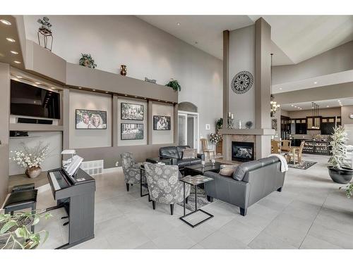 16159 265 Avenue West, Rural Foothills County, AB - Indoor Photo Showing Other Room With Fireplace