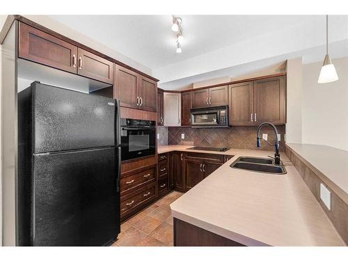 106-60 Royal Oak Plaza Nw, Calgary, AB - Indoor Photo Showing Kitchen With Double Sink