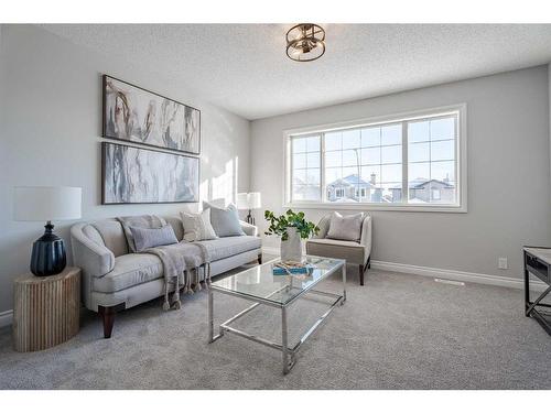 2046 Bridlemeadows Manor Sw, Calgary, AB - Indoor Photo Showing Living Room