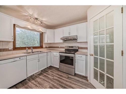 105 Coral Sands Terrace Ne, Calgary, AB - Indoor Photo Showing Kitchen With Double Sink