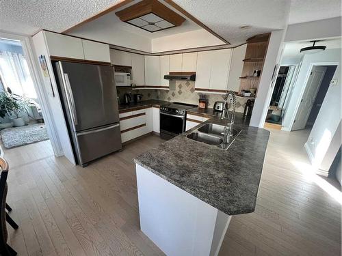 65 Shawnee Crescent Sw, Calgary, AB - Indoor Photo Showing Kitchen With Double Sink