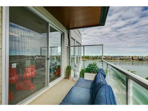 302-11 Mahogany Circle Se, Calgary, AB - Outdoor With Body Of Water With Balcony With Exterior