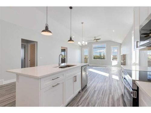 20 Country Meadows Cove, Diamond Valley, AB - Indoor Photo Showing Kitchen With Double Sink With Upgraded Kitchen