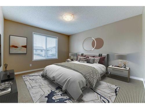 322 Cranfield Gardens Se, Calgary, AB - Indoor Photo Showing Bedroom