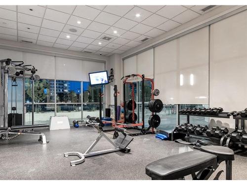 901-530 12 Avenue Sw, Calgary, AB - Indoor Photo Showing Gym Room