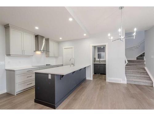 161 Homestead Terrace Ne, Calgary, AB - Indoor Photo Showing Kitchen With Upgraded Kitchen