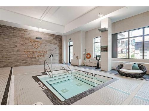 605-122 Mahogany Centre Se, Calgary, AB - Indoor Photo Showing Other Room With In Ground Pool