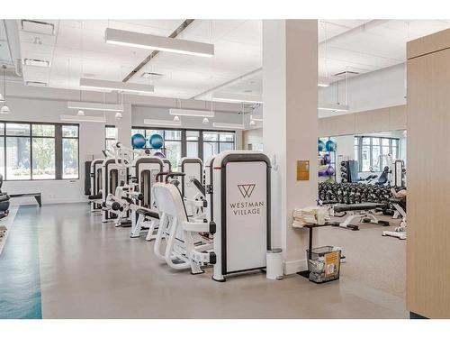 605-122 Mahogany Centre Se, Calgary, AB - Indoor Photo Showing Gym Room