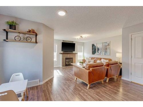 61 Autumn Green Se, Calgary, AB - Indoor Photo Showing Living Room With Fireplace