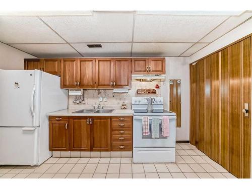 1860 48 Street Ne, Calgary, AB - Indoor Photo Showing Kitchen With Double Sink