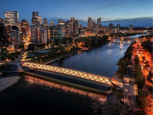 608 1 Avenue Nw, Calgary, AB - Outdoor With Body Of Water With View