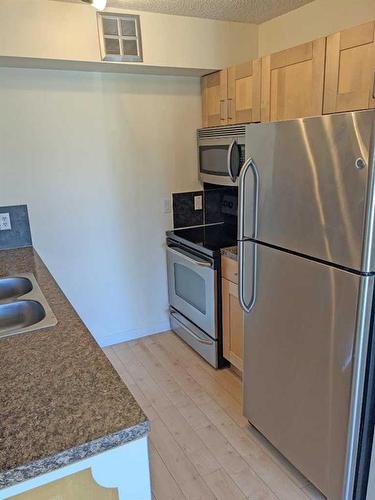 302-4311 73 Street Nw, Calgary, AB - Indoor Photo Showing Kitchen With Stainless Steel Kitchen