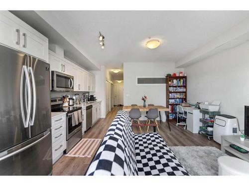 208-30 Walgrove Walk Se, Calgary, AB - Indoor Photo Showing Kitchen With Stainless Steel Kitchen