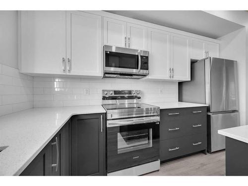 115 Aquila Drive Nw, Calgary, AB - Indoor Photo Showing Kitchen With Stainless Steel Kitchen