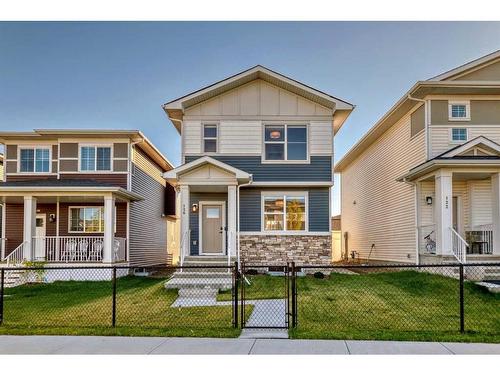 126 Dawson Harbour Grove, Chestermere, AB - Outdoor With Deck Patio Veranda With Facade