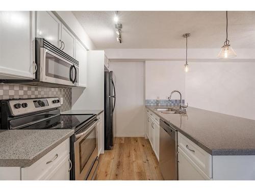 305 Mckenzie Towne Lane Se, Calgary, AB - Indoor Photo Showing Kitchen With Double Sink With Upgraded Kitchen