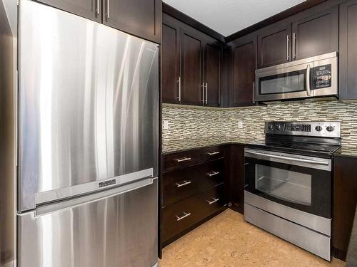 3403-155 Skyview Ranch Way Ne, Calgary, AB - Indoor Photo Showing Kitchen With Stainless Steel Kitchen With Upgraded Kitchen