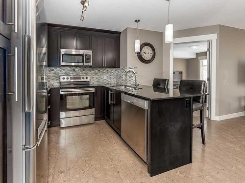 3403-155 Skyview Ranch Way Ne, Calgary, AB - Indoor Photo Showing Kitchen With Stainless Steel Kitchen With Upgraded Kitchen