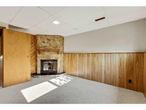 335 Bernard Mews Nw, Calgary, AB - Indoor With Fireplace