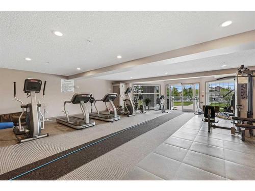 308-1 Crystal Green Lane, Okotoks, AB - Indoor Photo Showing Gym Room