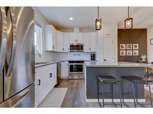 340 Kingsmere Way Se, Airdrie, AB - Indoor Photo Showing Kitchen With Stainless Steel Kitchen