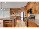 2-2231 28 Street Sw, Calgary, AB  - Indoor Photo Showing Kitchen With Stainless Steel Kitchen With Upgraded Kitchen 